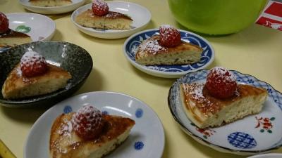 簡単おやつなどもお作りいただきます