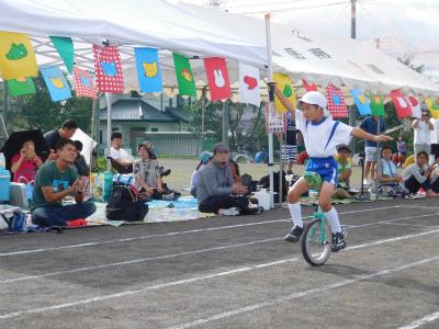 5歳児運動会一輪車